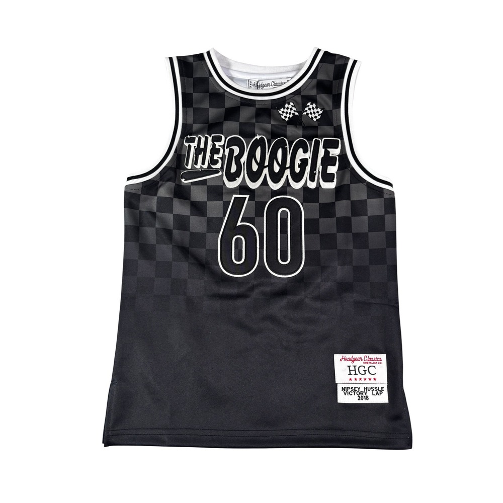 Headgear Classics Nipsey Hussle Victory Lap Youth Basketball Jersey Black Small